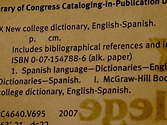 Vox New College Spanish and English Dictionary Second Edition - Picture 8 of 10